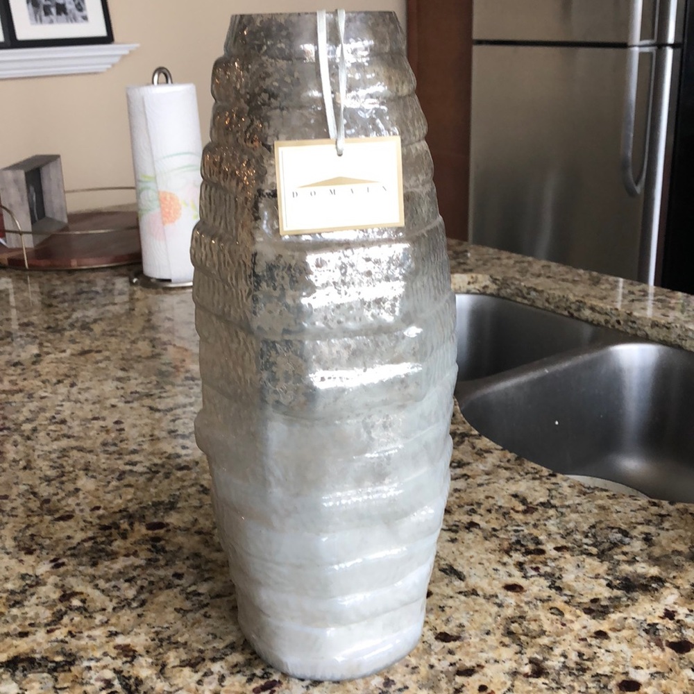 Silver Ombré Decorative Vase
